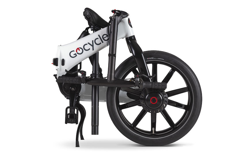 Gocycle G4 ebike folded up