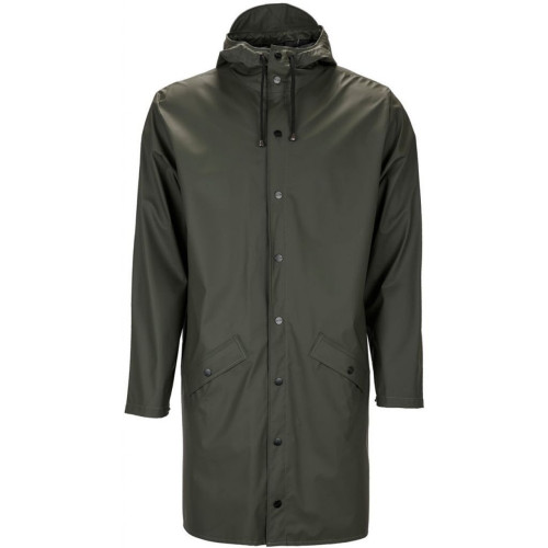 Rains Long Jacket - Green Electric Bike 