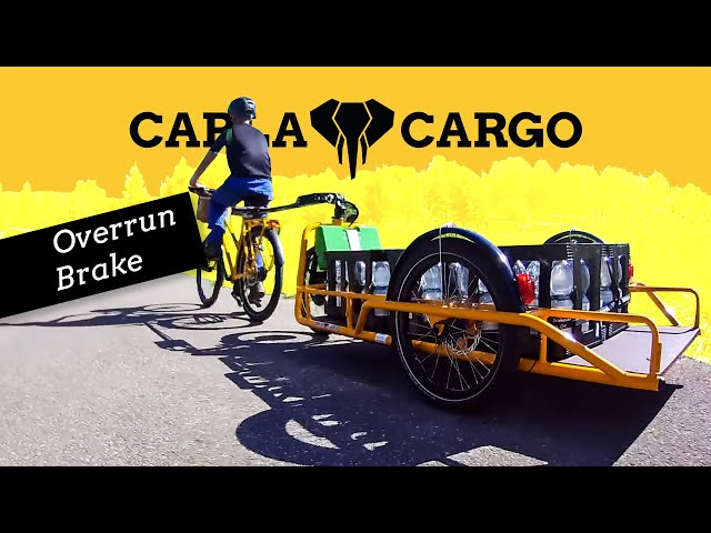 Smart, strong and secure cargo bike trailer with overrun brake | CARLA CARGO